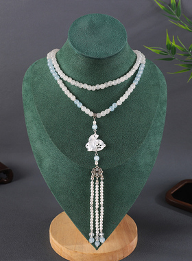 新中式汉服国风流苏项链