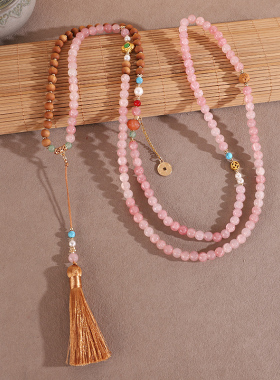 新中式国风长款流苏璎珞项链