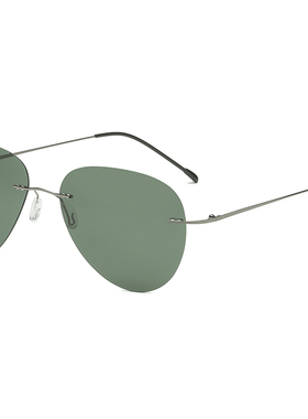 超轻钛无框太阳镜男士女日夜两用