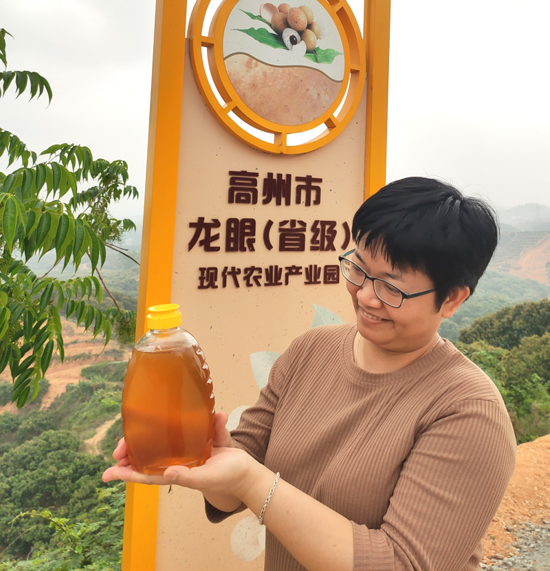 容姐择食高州农家纯正龙眼桂圆荔枝蜂蜜天然野生春奶茶店专用原蜜 - 图0