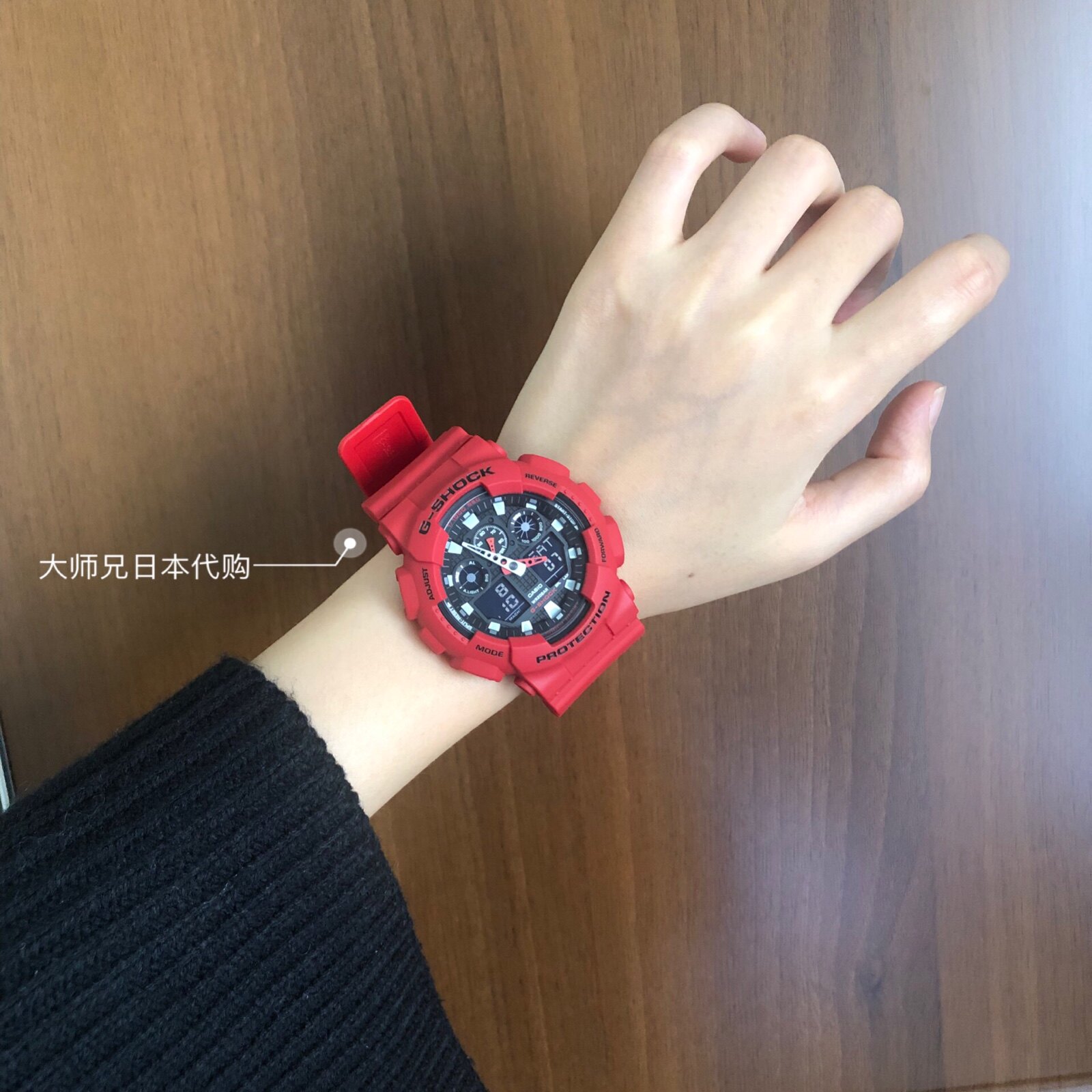 日本 Casio卡西欧Gshock西瓜红手表 男女新年红色本命年运动手表