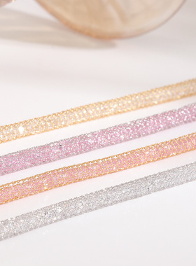 s925纯银璀璨银河钱袋子手链女网格缠绕水晶闪闪手串轻奢风送礼物