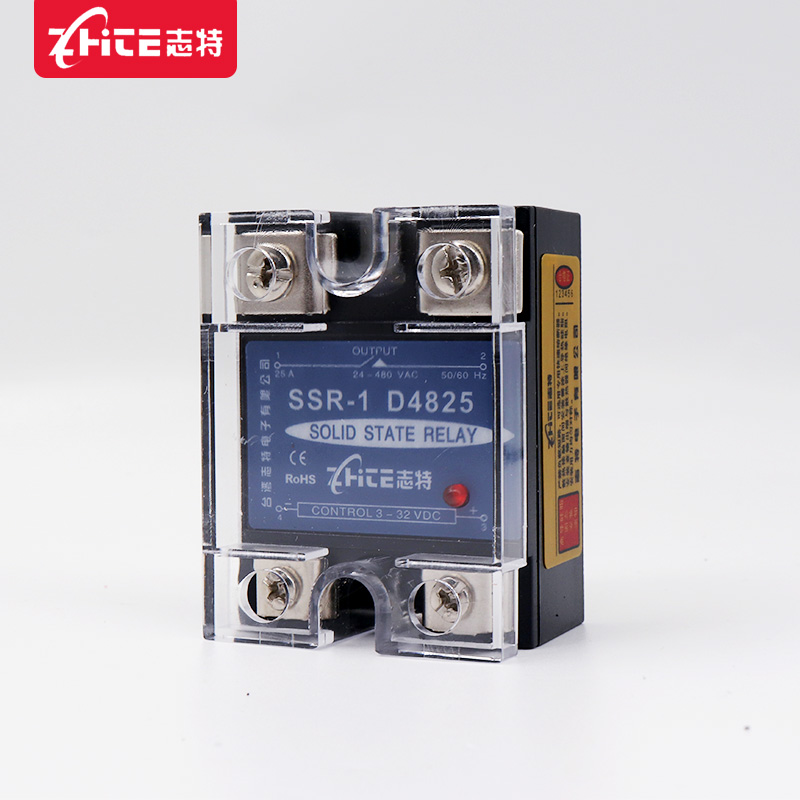 志特单相小型固态继电器25A24V220V12V直流控交流SSR-1D4825AC-DC - 图1