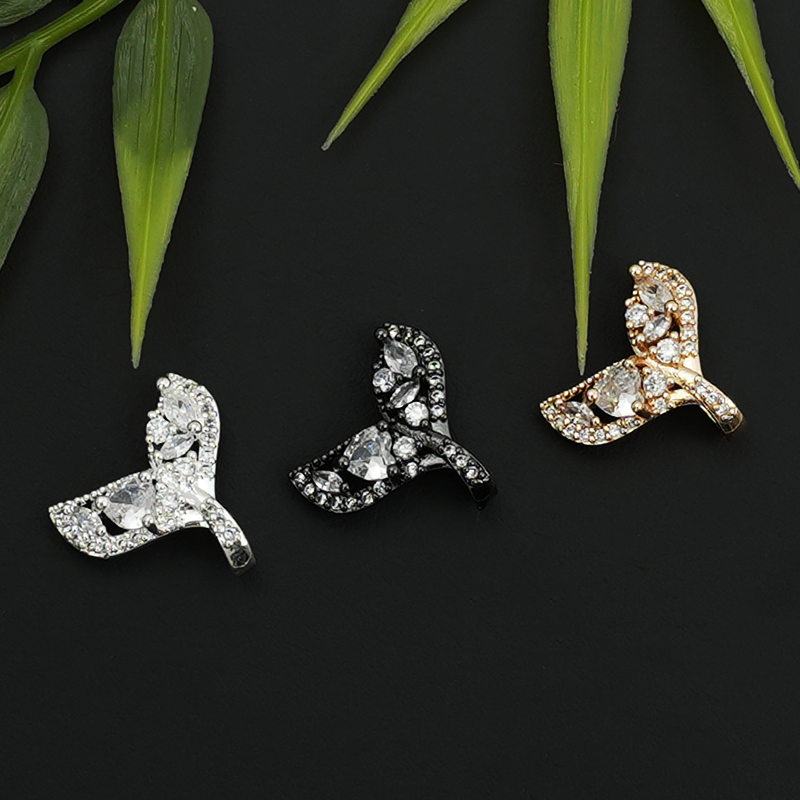 14K包金保色镶锆镂空鲸鱼尾吊坠diy手工挂坠挂饰手链项链饰品配件,淘宝优惠券,粉丝福利购,淘宝优惠卷