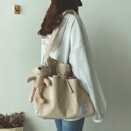 秋季质感软皮水桶包包女大容量2026新款斜挎包女百搭单肩托特包大 - 图1