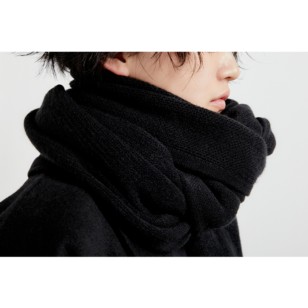 SUNYVONNE-21FW 冬 小众山本暗黑 炒鸡柔软长款针织大围巾 两色