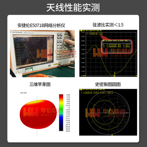 GPS北斗双模有源陶瓷天线 卫星导航信号高增益放大BD+GPS定位天线 - 图2