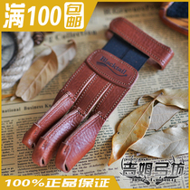 North American Hunting Bow Black Tail BLACKTAIL Bull Leather Archery Triple Finger Protection Finger Gloves Light Bow Traditional Black Widow Protection