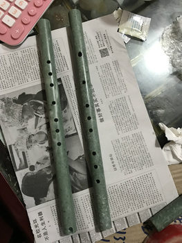 ເຄື່ອງດົນຕີ Lushan recorder jade flute Sichuan ສີຂາວ jade jade ເຄື່ອງດົນຕີສີຂາວສີຂຽວແປດຂຸມເດັກນ້ອຍ jade Xiao