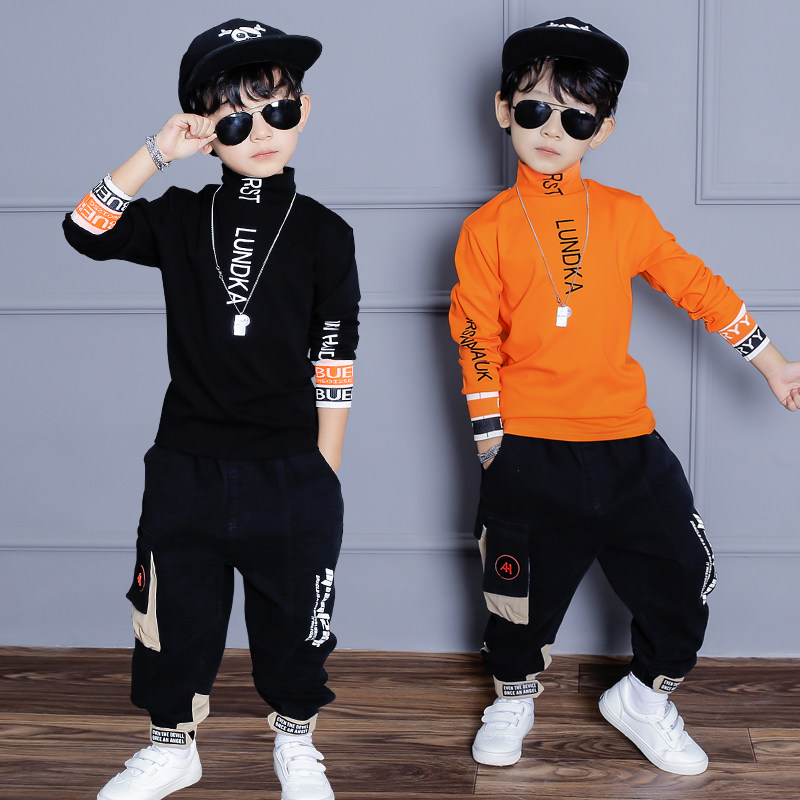 男童长袖t恤秋上衣加绒超好看2025新款纯棉内搭白色半高领打底衫,淘宝优惠券,粉丝福利购,淘宝优惠卷