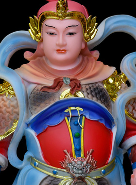 新中式彩绘陶瓷佛像摆件