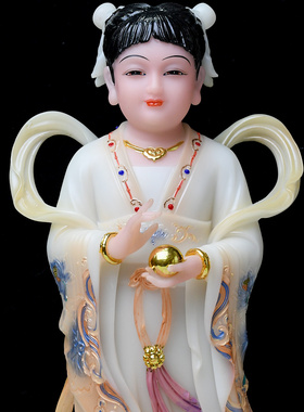 金童玉女神像善财童子龙女
