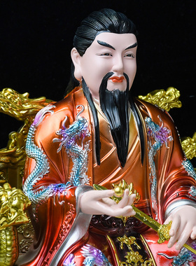 掌堂教主胡天豹家用供奉胡氏兄弟像体真身胡家八太爷树脂神像摆件