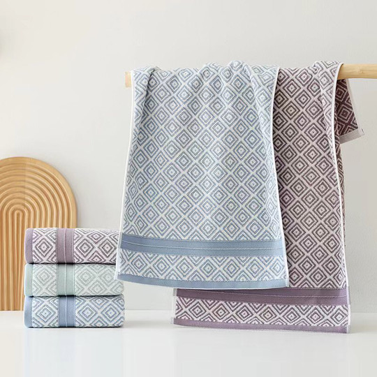 Towel pure cotton household face wash absorbent pure cotton large face towel for men and women bathing new soft absorbent towel