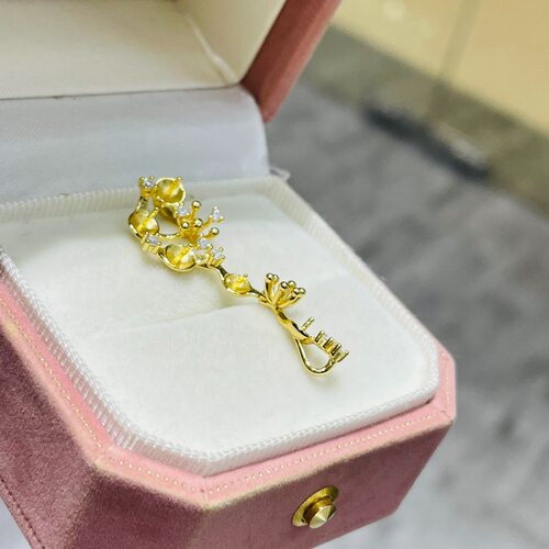 国内精工S925纯银M家凌霄吊坠空托配件一款多戴4-7mm - 图2