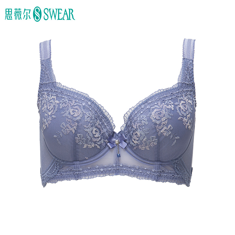 SWEAR/思薇尔薄款侧收副乳调整型文胸大罩杯美背内衣 S2050194 - 图3