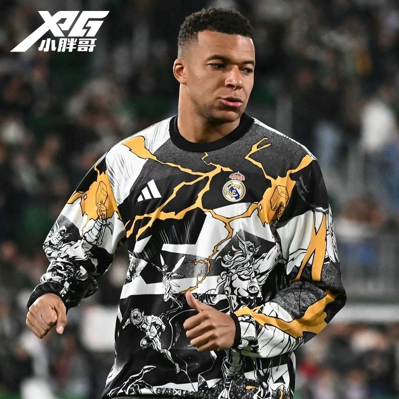 小胖哥XPG阿迪达斯25-26皇马赛前训练热身服足球休闲短袖球衣男女,淘宝优惠券,粉丝福利购,淘宝优惠卷