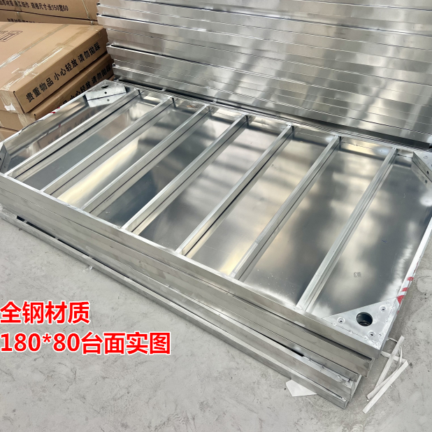 全不锈钢材质操作台调料架立架工作台上层收纳置物打荷台商用加厚 - 图2