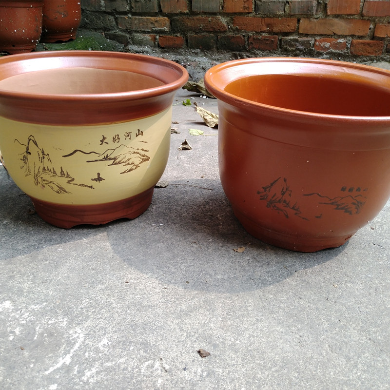 紫砂花盆清仓特大号多肉植物花盆君子兰花盆陶瓷家用绿萝花盆特价,淘宝优惠券,粉丝福利购,淘宝优惠卷