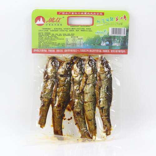 广西桂林特产漓江渔夫阳朔啤酒鱼鱼干鱼仔即食鱼零食鱼丝香辣鱼块 - 图1