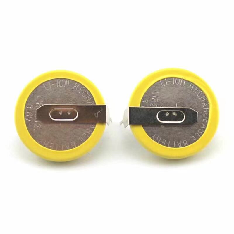 LIR2032充电电池 3.6V充电纽扣电池 LIR2032带焊脚充电锂电池 - 图3