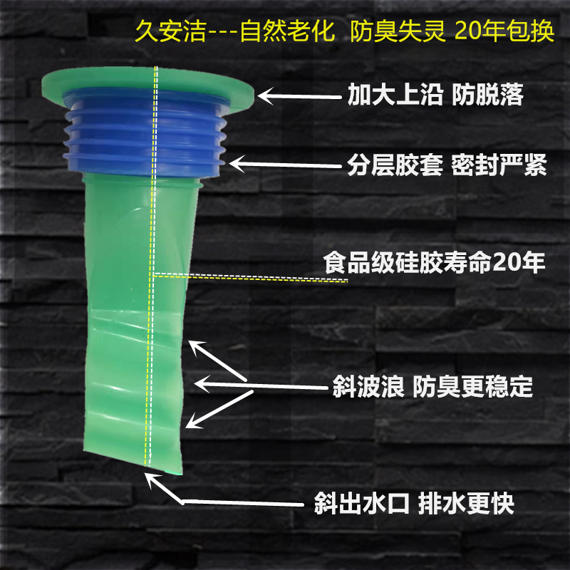 防臭地漏器硅胶芯卫生间下水道手池圆形反味盖浴室神器味通用内芯