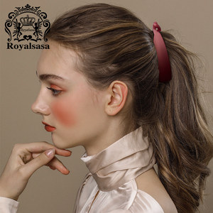 皇家莎莎香蕉夹竖夹马尾发夹简约发饰纯色优雅扭夹头饰品防滑顶夹