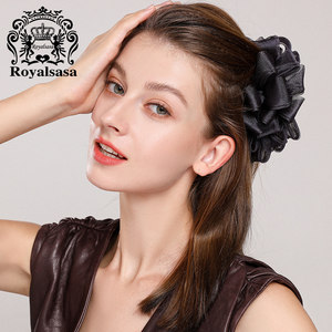 皇家莎莎发夹大号抓夹扎头发马尾夹头花头饰发抓夹发饰盘发卡子