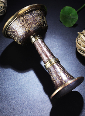 尼泊尔手工打造护法杯摆件