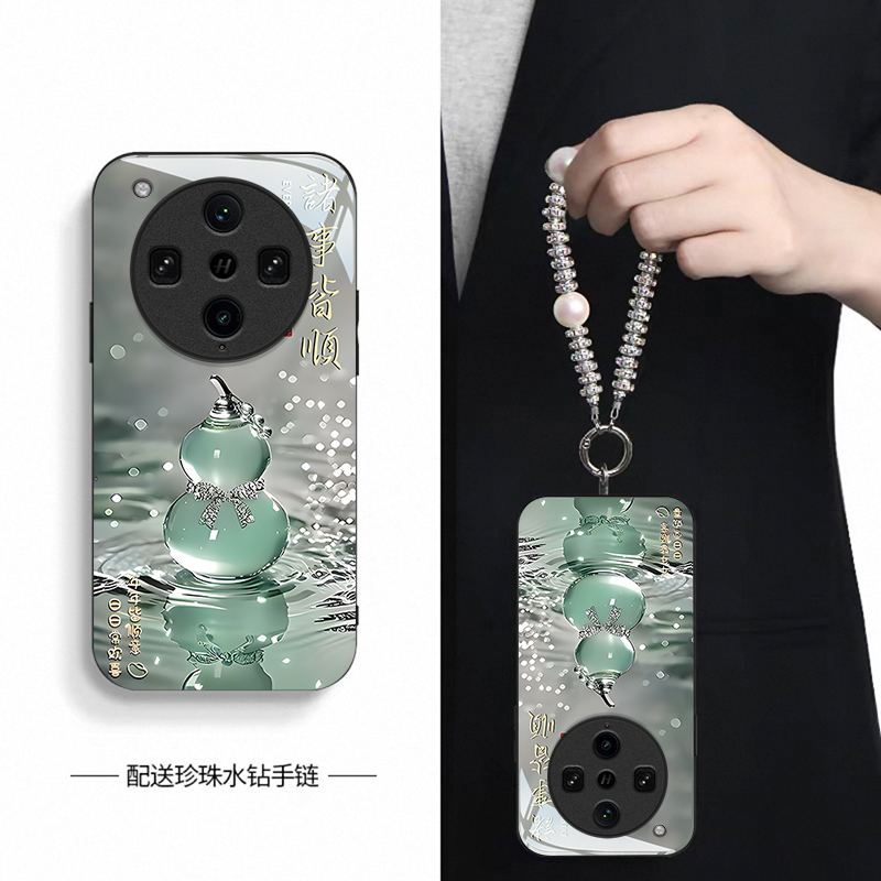 适用OPPOFindX8Ultra手机壳新款FindX8S+奢华X7诸事皆顺FindX6PRO液态玻璃保护套FindX5全包FindX3防摔外壳 - 图2