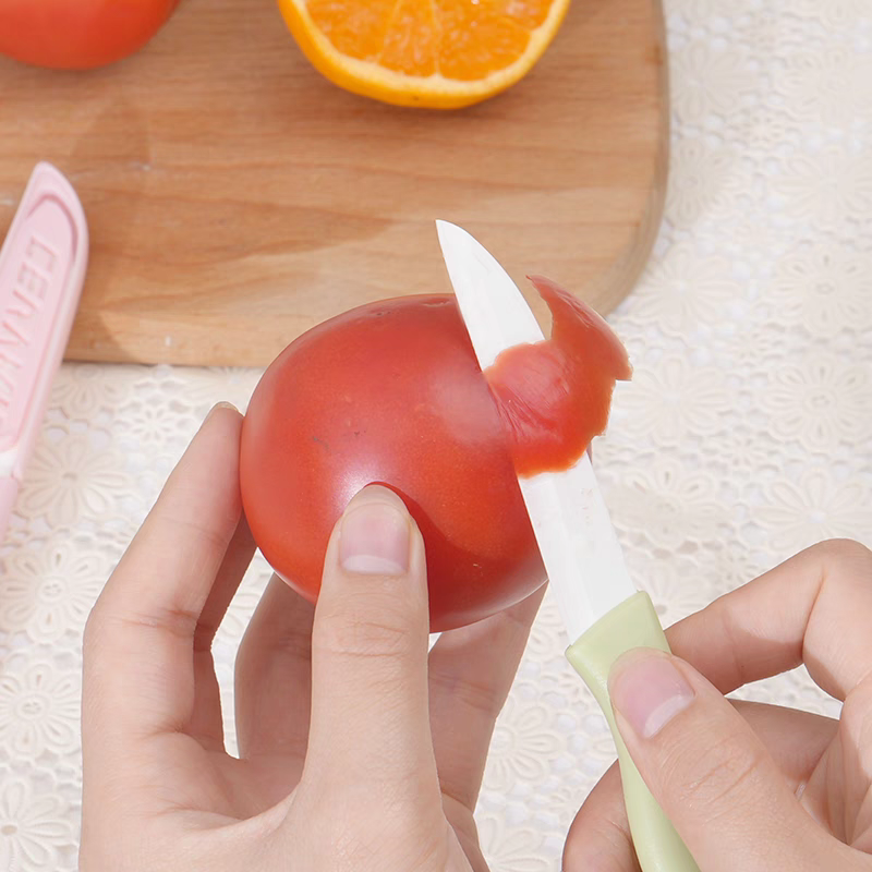 陶瓷水果刀便携家用削皮刀创意厨房刀具陶瓷刀瓜果刀小刀不生锈刀 - 图1