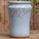 Ceramic simple stoneware flower pots are breathable and root-raising