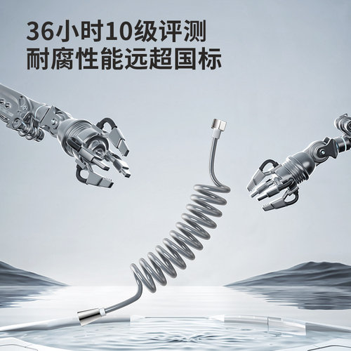 九牧加粗防爆电话线伸缩水管淋浴花洒加长弹簧管马桶伴侣喷枪软管 - 图2