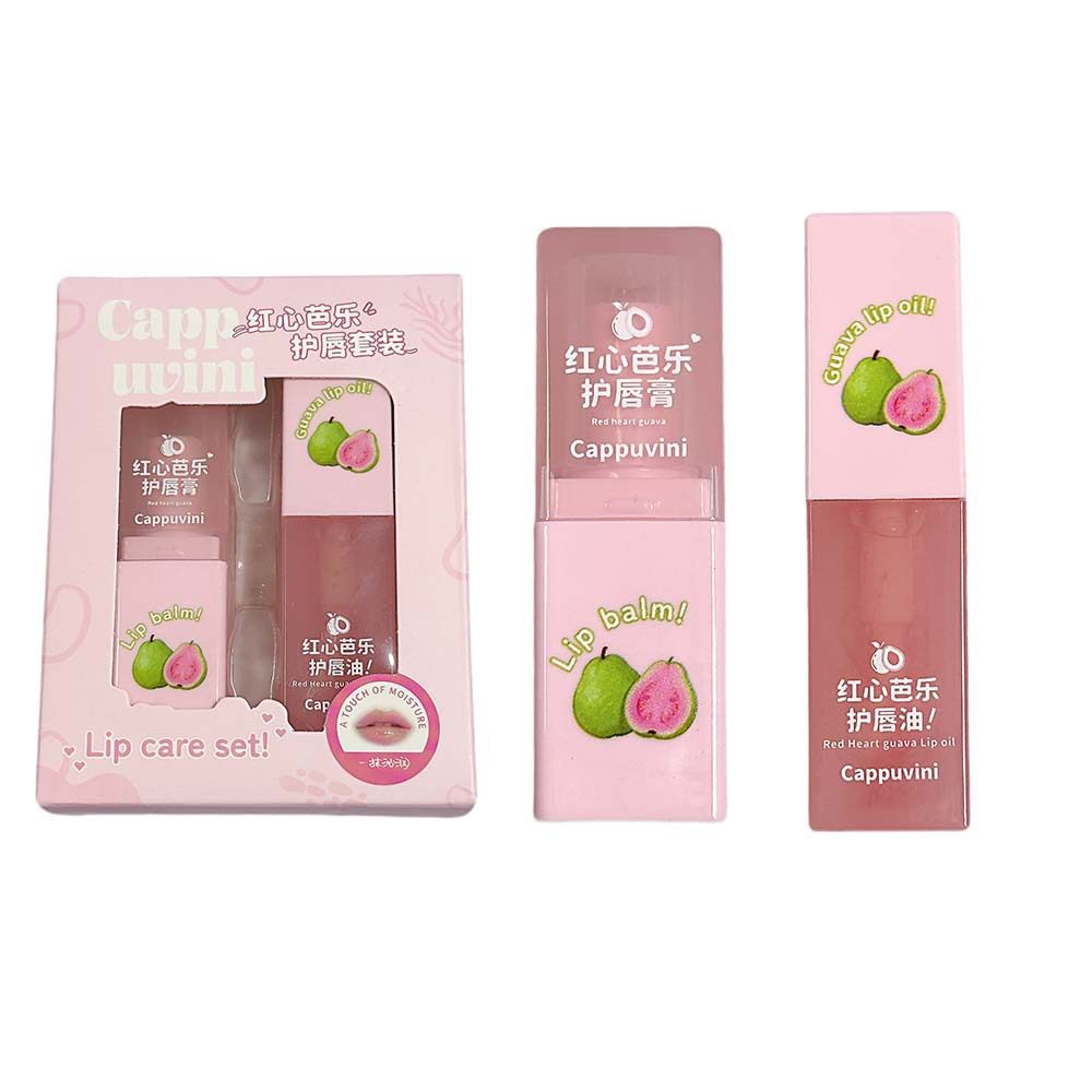 CAPPUVINI红心芭乐护唇套装 水润保湿淡化唇纹不拔干唇部护理彩妆,淘宝优惠券,粉丝福利购,淘宝优惠卷