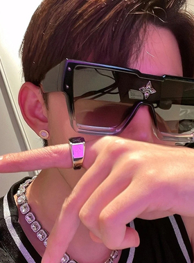 王鹤棣同款眼镜潮大框