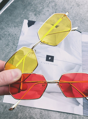 2024新款原宿风欧美女窄框墨镜