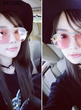 2024权志龙明星同款彩色透明眼镜