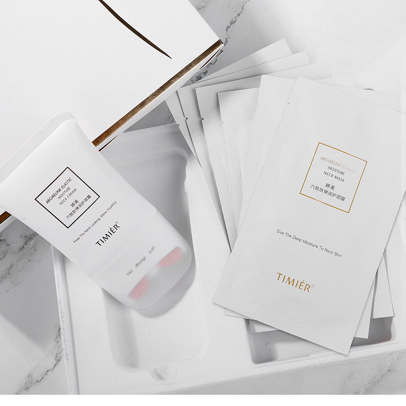 婷美六胜肽双滚轮v型美颈霜面膜 恒之意化妆品颈霜