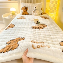 A类母婴级加绒床褥子牛奶绒床垫