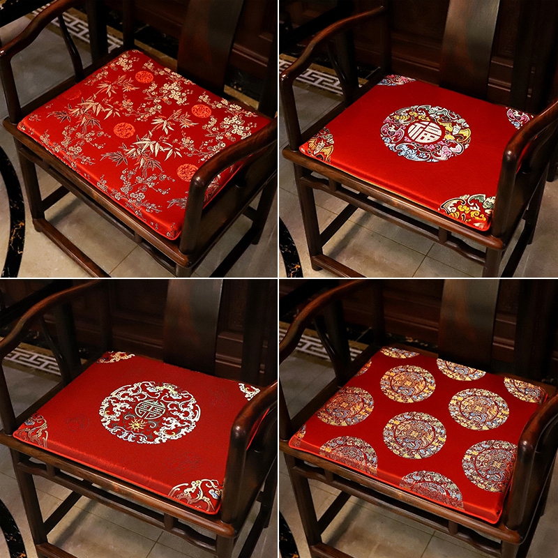 中式红木沙发椅子坐垫座椅垫实木凳子茶桌家具茶椅座垫椅垫子家用
