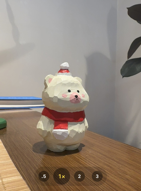 礼物木雕Q版小熊皮卡小鹿卡通桌面装饰摆件车载挂件