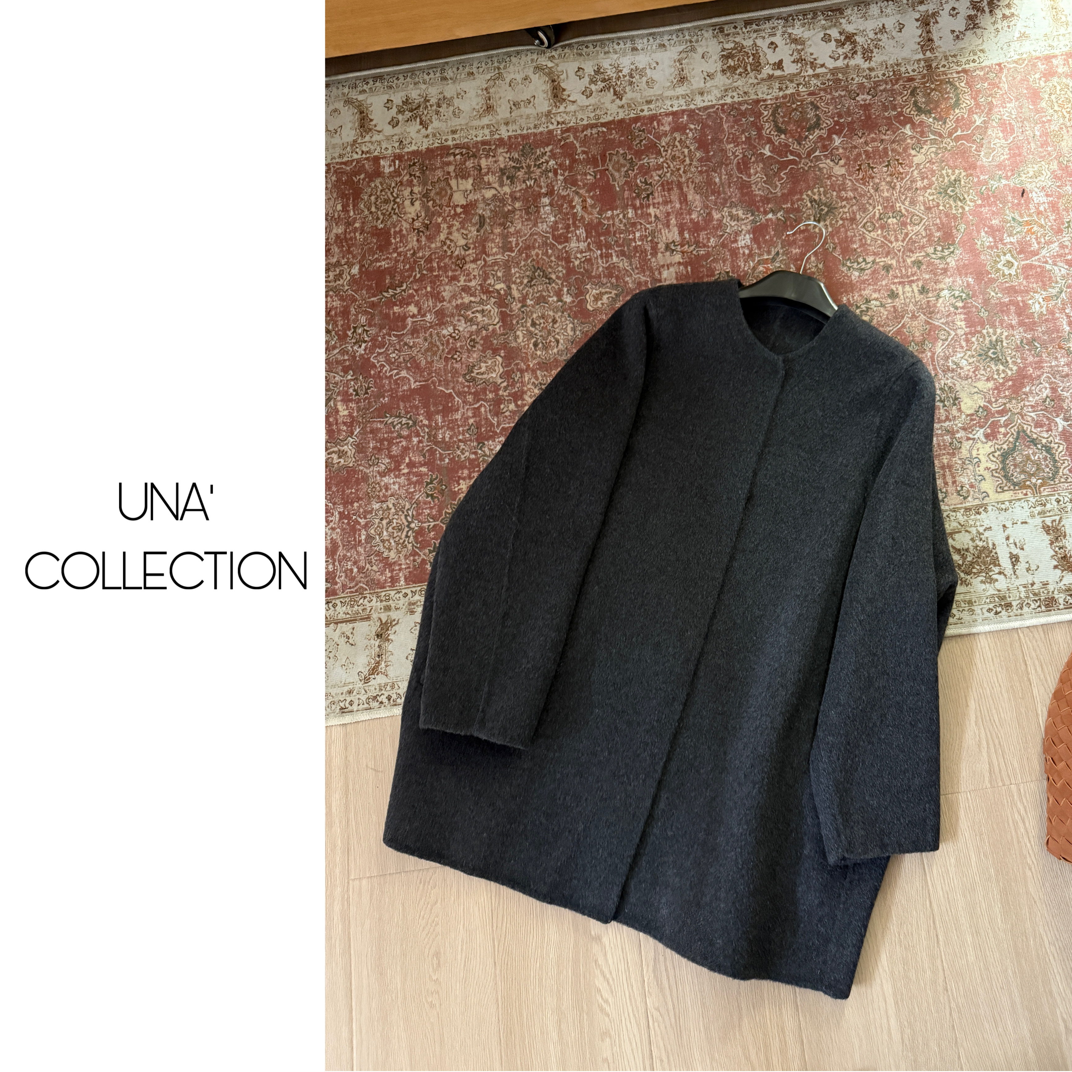 【吉满】小众设计感经典款廓形双面手缝羊毛大衣JM2922 - 图1