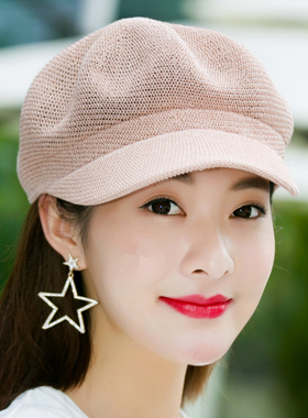女英伦八角帽百搭鸭舌贝雷帽帽子