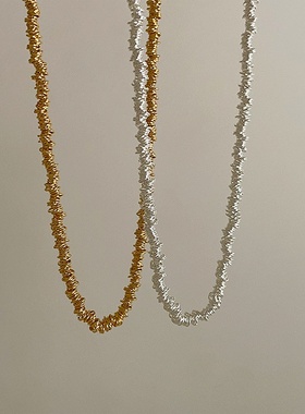 冷淡风圈圈金属项链女设计感小众复古个性简约百搭时尚颈链锁骨链