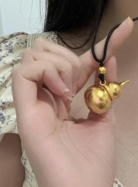 古法传承金包银福禄葫芦男女情侣吊坠王嘉尔邓为同款项链节日礼物
