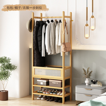 Simple Wardrobe Rental House Clothes Hat Rack Bedroom Storage Rack Home Floor Hanger Submultifunctional Containing Hanging Hanger