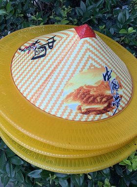塑料加宽大帽檐田园防晒帽斗笠