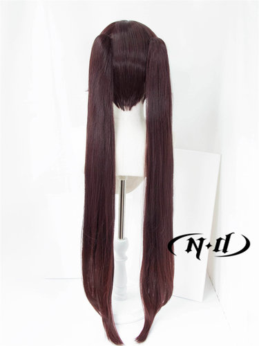 ND家】 胡桃 原神 角色款cos假发 渐变分层马尾虎口夹 - 图2