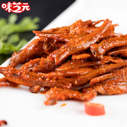 味芝元鱼棒湖南特产小鱼仔劲辣香辣味多包麻辣鱼零食毛毛鱼小鱼干 - 图2