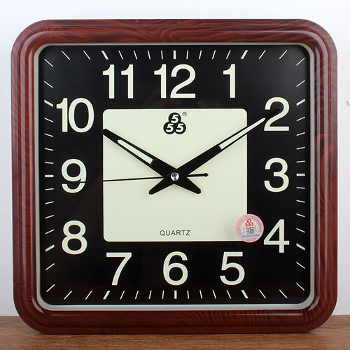 三五简约静音大字简约现代挂钟客厅老人时钟夜光办公室卧室北欧表 - 图2